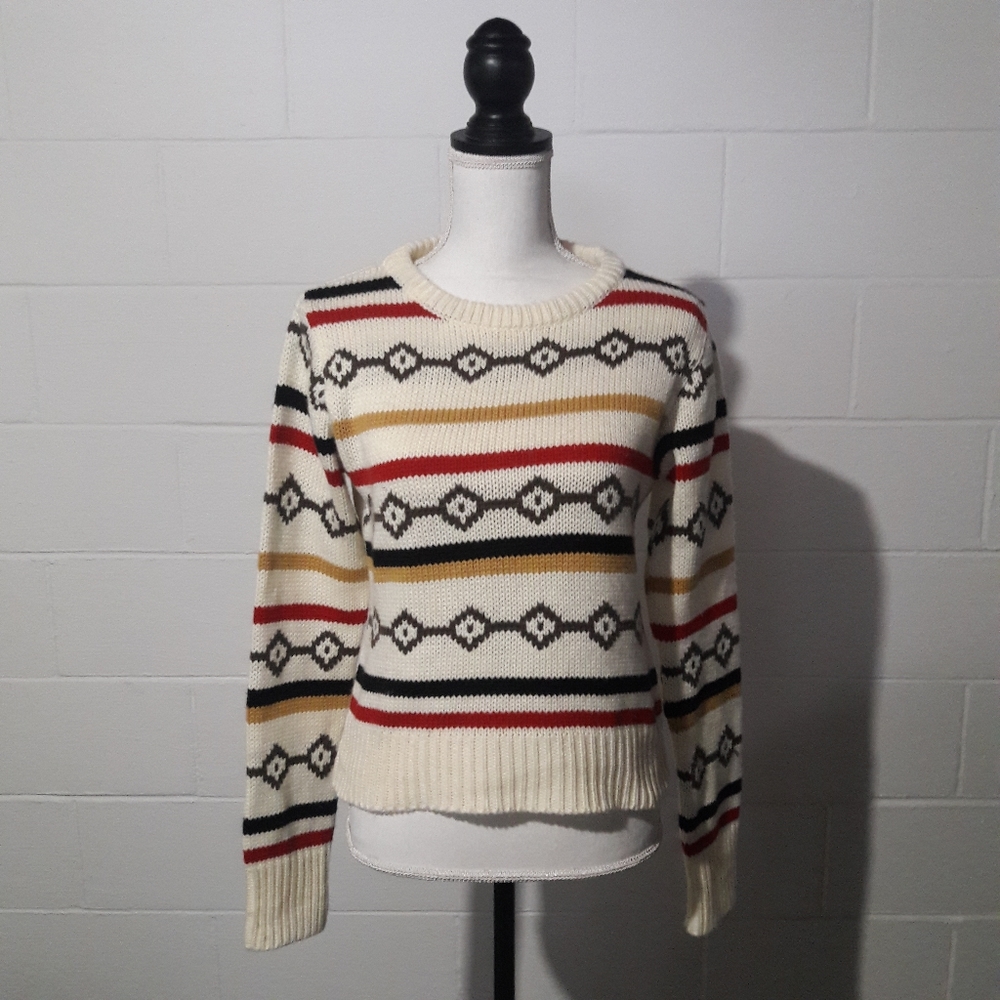 O'neill Sweet Sweater Pullover Geometric Pattern